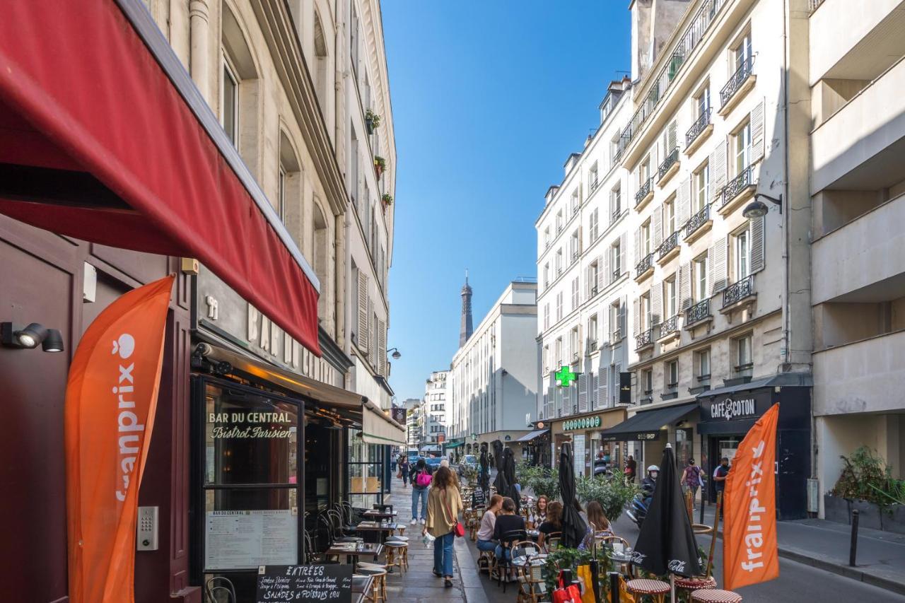 Happy Days - Eiffel Studio & Terrasse Apartamento Paris Exterior foto